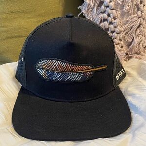 Southern String Hat Co. Black Feather SnapBack Hat
